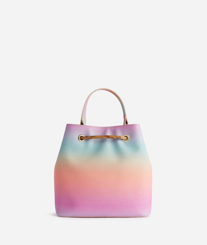 Colorful Sky bucket bag with crossbody strap Multicolor