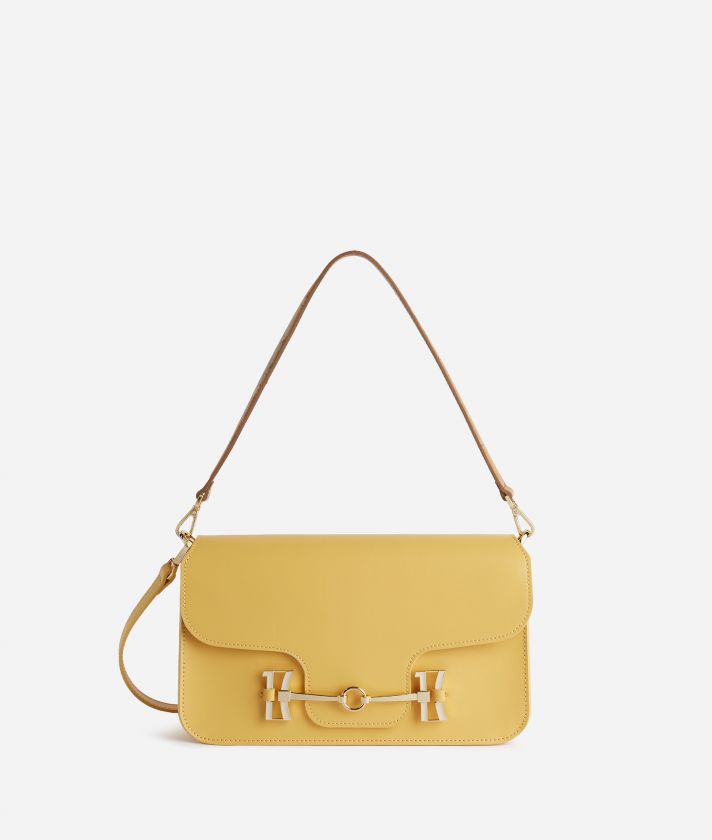 Marina Bag crossbody bag with maxi horsebit Golden Yellow