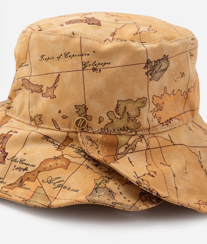 Canvas bucket hat with overlapping brim Geo Classic