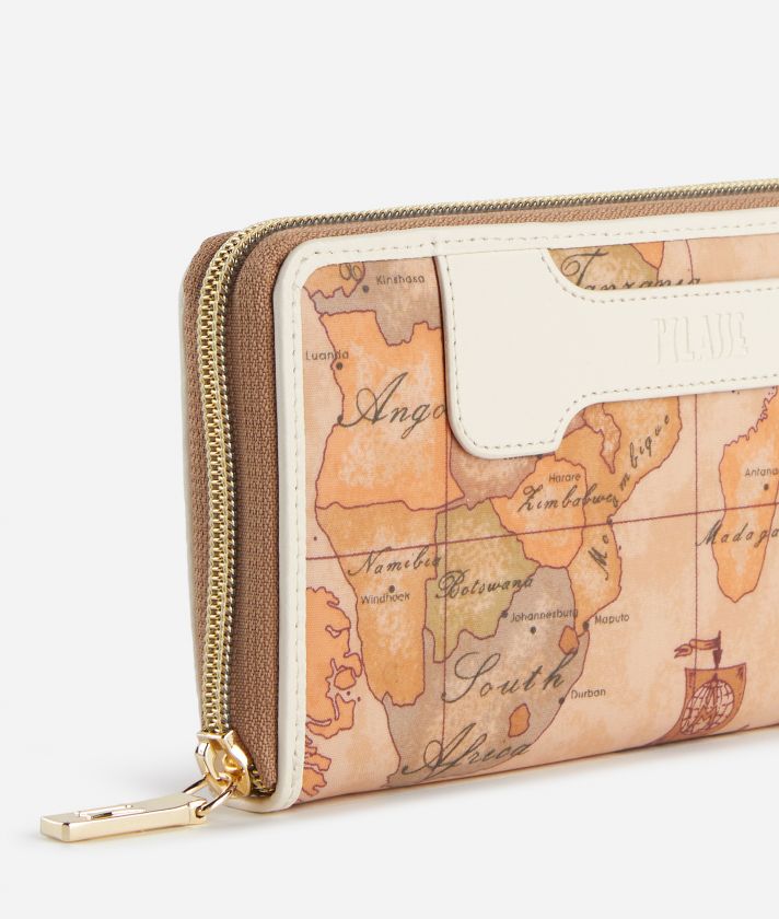 Soft Atlantic zip-around wallet Ivory