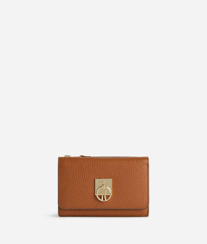 Deco Coast medium bifold wallet Leather Brown