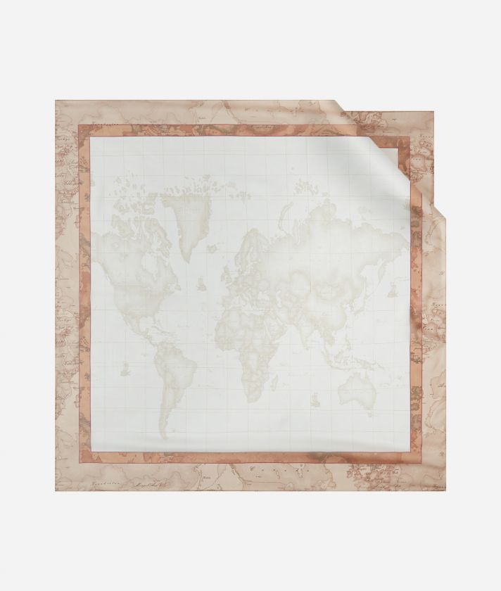 Geo Sunny Mix foulard 75 x 75 White