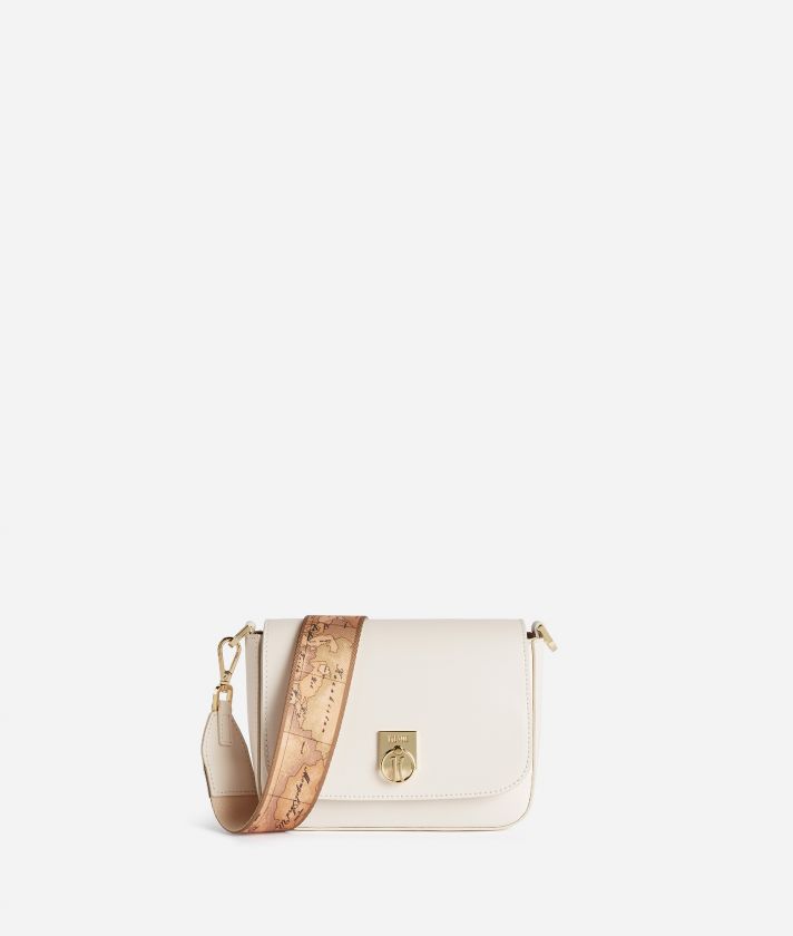 Geo Summer Breeze mini crossbody bag Cotton White