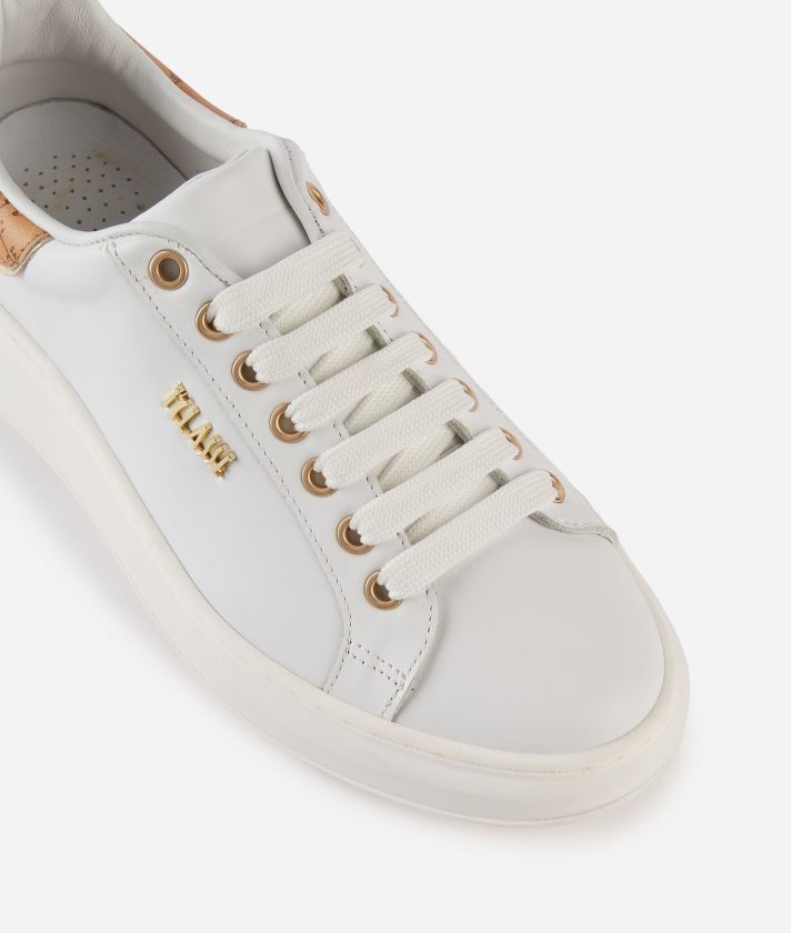 Smooth leather sneakers with Geo Classic napa leather details White