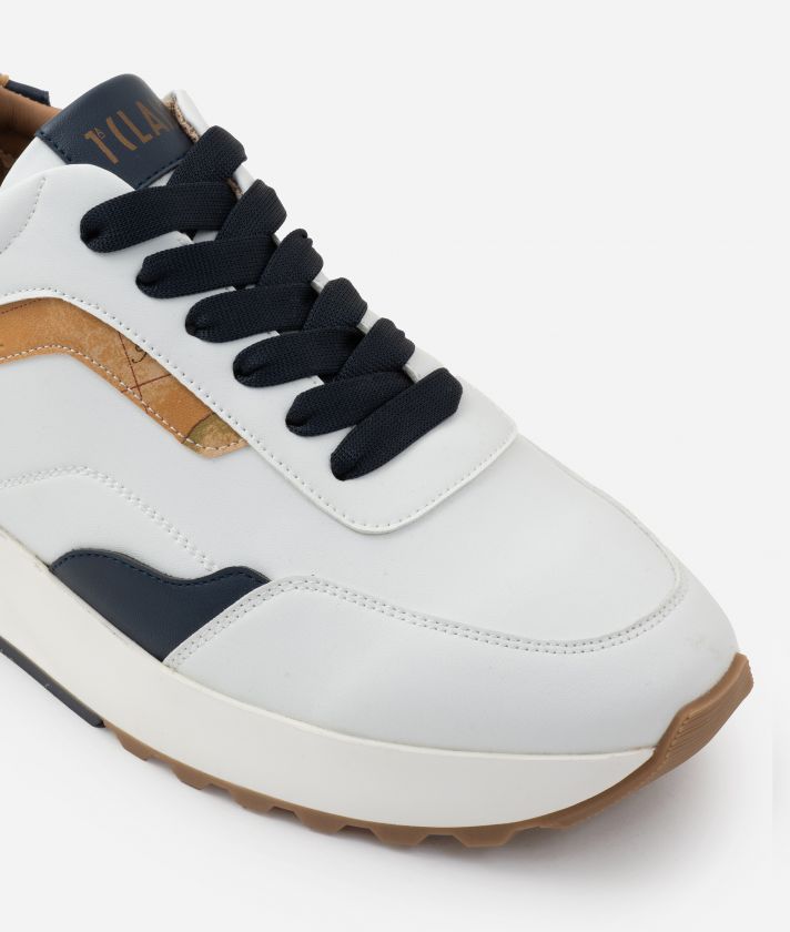 Geo Road Capri smooth napa-effect sneakers White