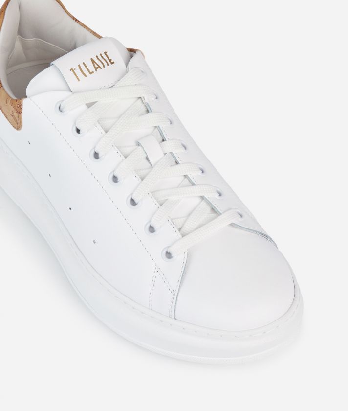 Smooth leather sneakers White
