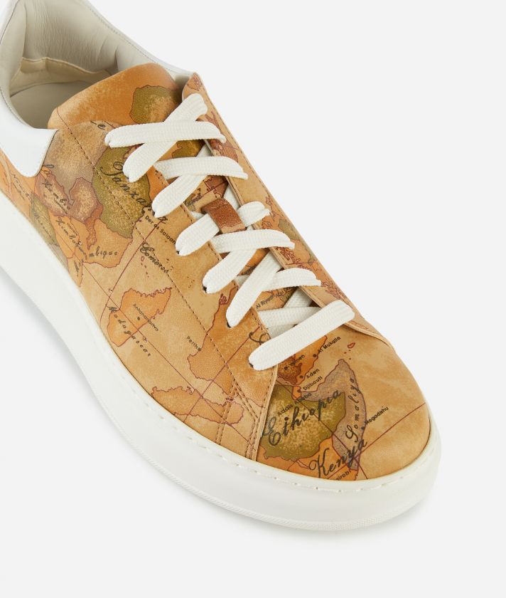 Sneakers in eco nappa stampa Geo Classic