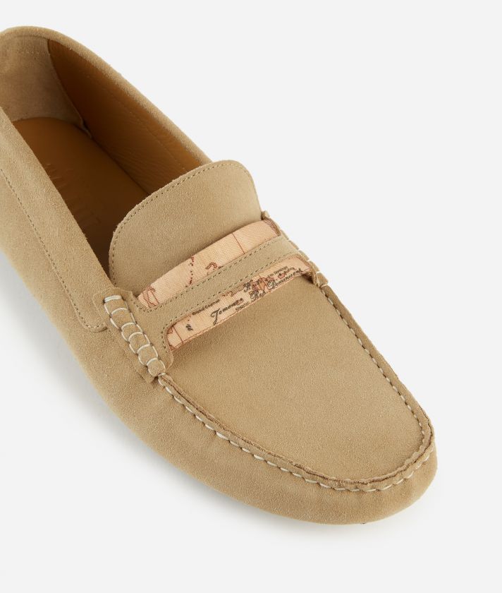 Suede leather moccasins Natural
