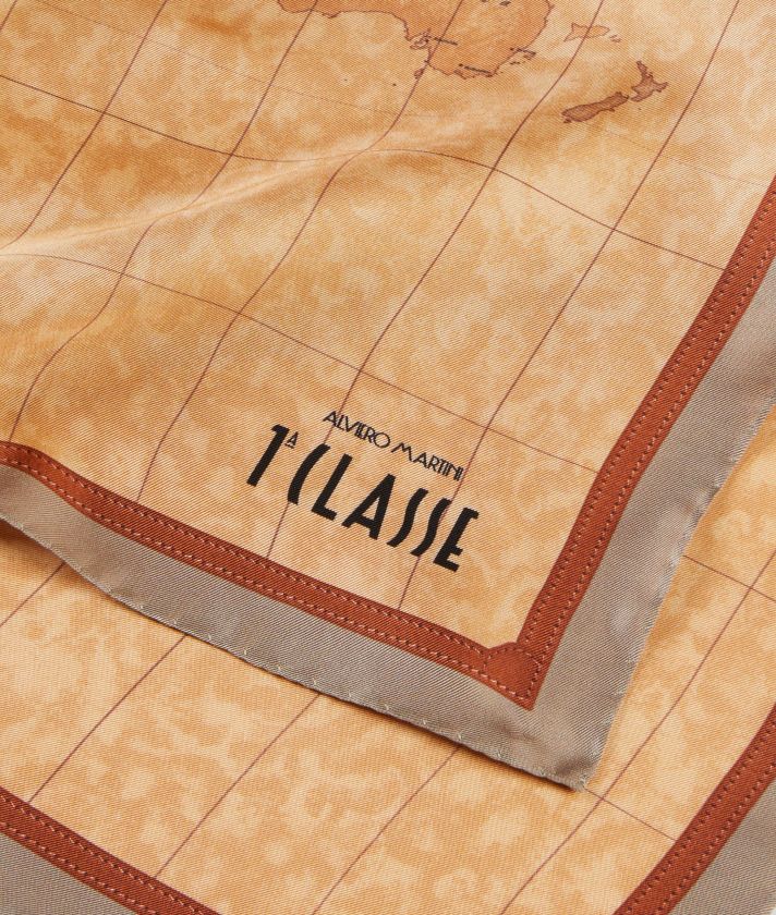Geo Classic foulard 70x70 Light Taupe