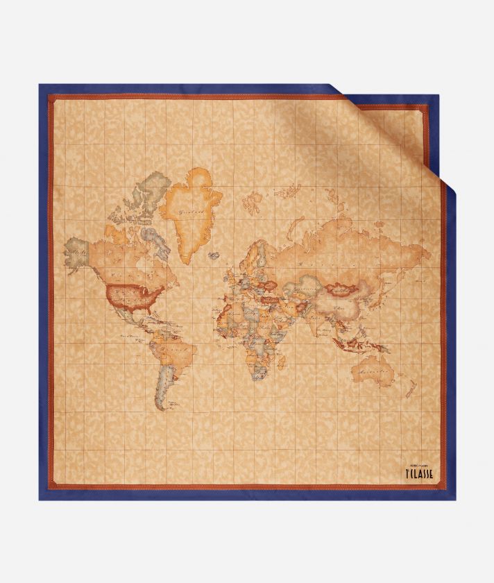 Geo Classic foulard 90x90 Navy Blue