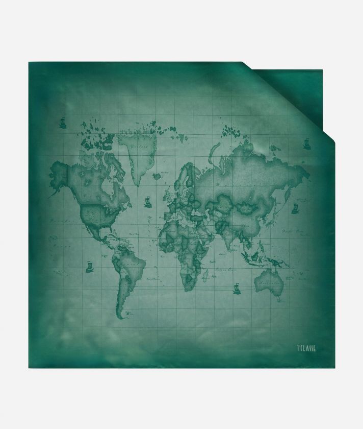 Geo Gradient foulard 90x90 Jade
