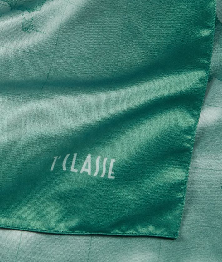 Geo Gradient foulard 90x90 Jade