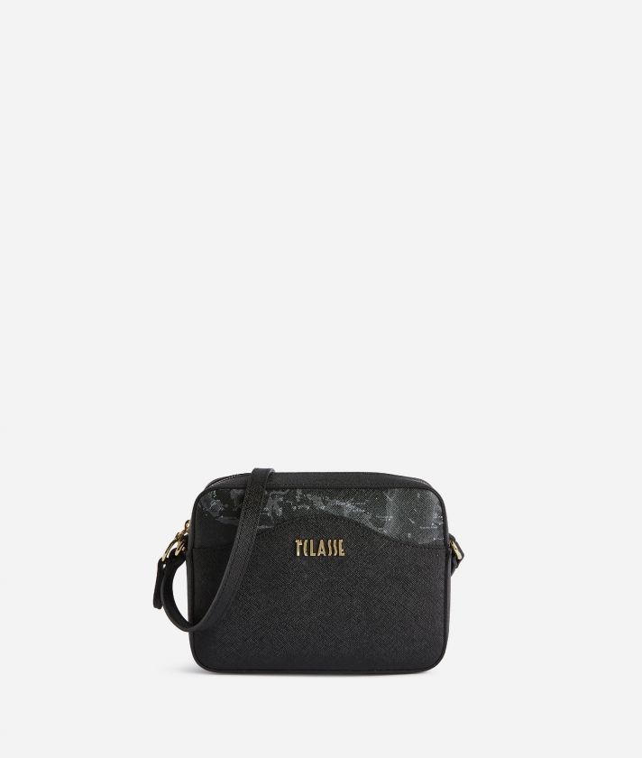 Digital City small reporter crossbody bag with Geo Night insert