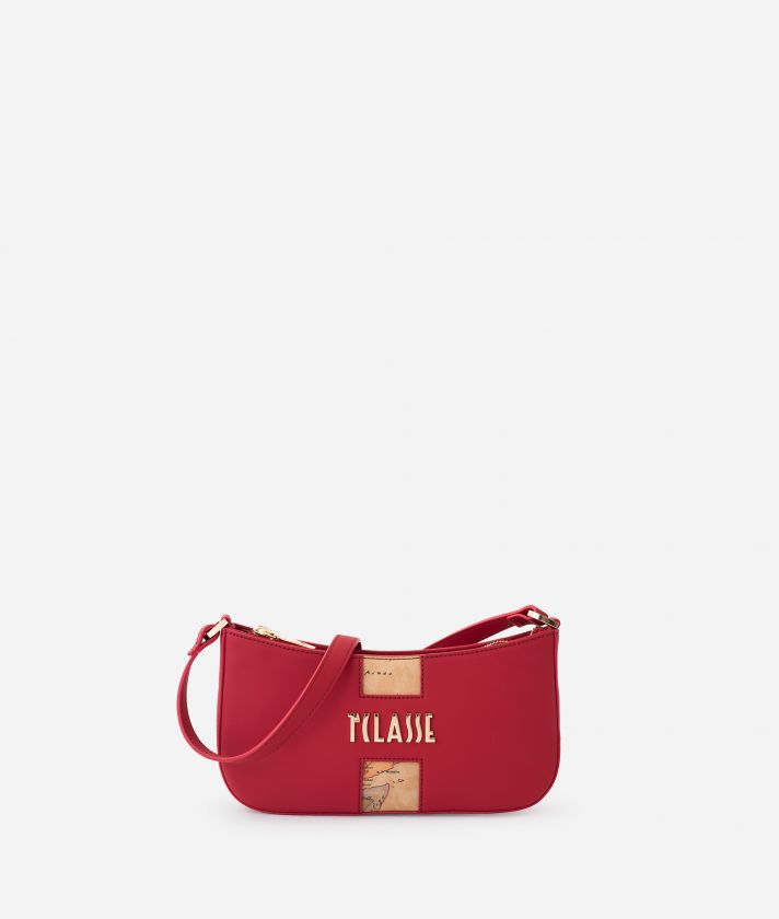 Journey Geo small crossbody bag Dark Red