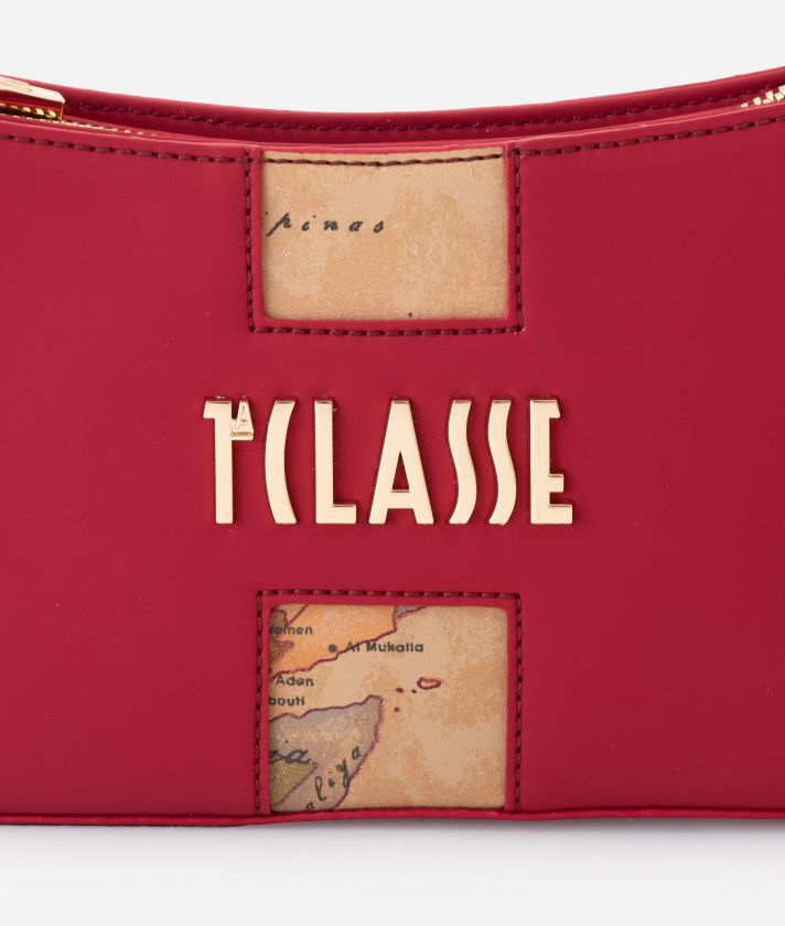 Journey Geo small crossbody bag Dark Red