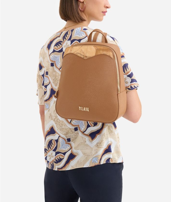 Florida City backpack Leather Brown
