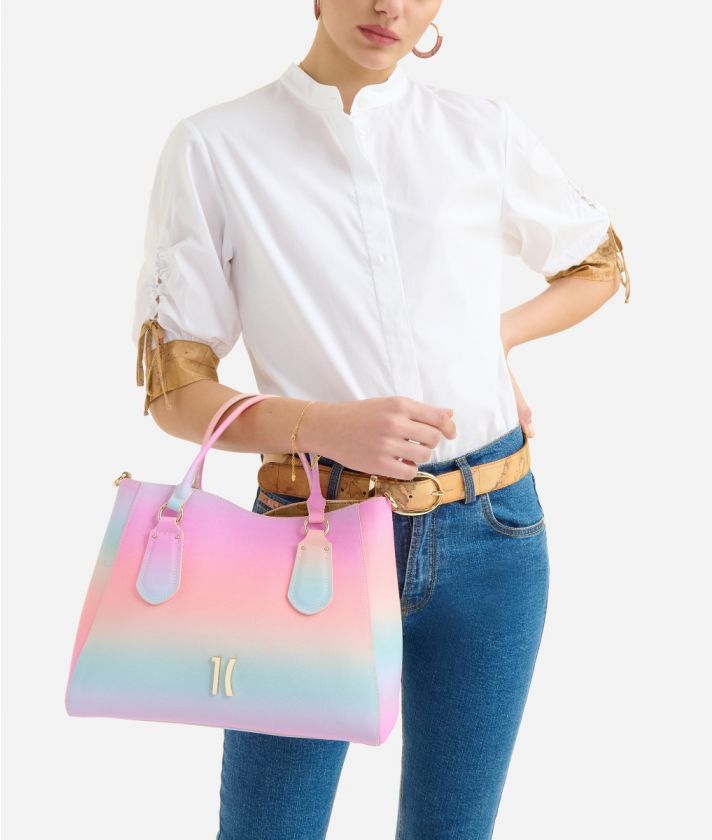 Colorful Sky handbag with crossbody strap Multicolor