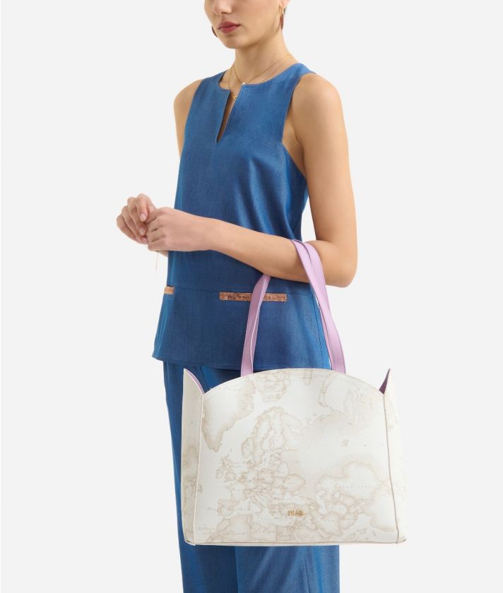 South Beach Bag shopper bag with crossbody strap White