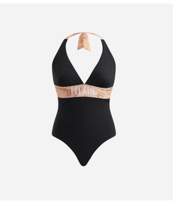 Geo Atlantis one-piece swimsuit Black