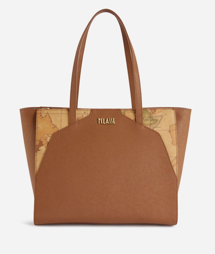 Java City large shopper bag Leather Brown