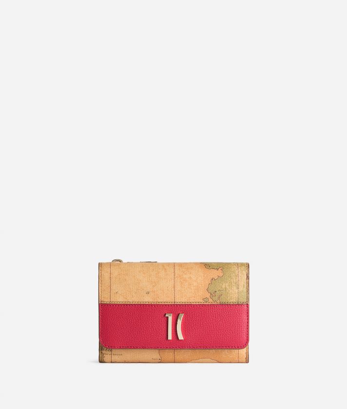 Heritage Geo medium bifold wallet Hibiscus