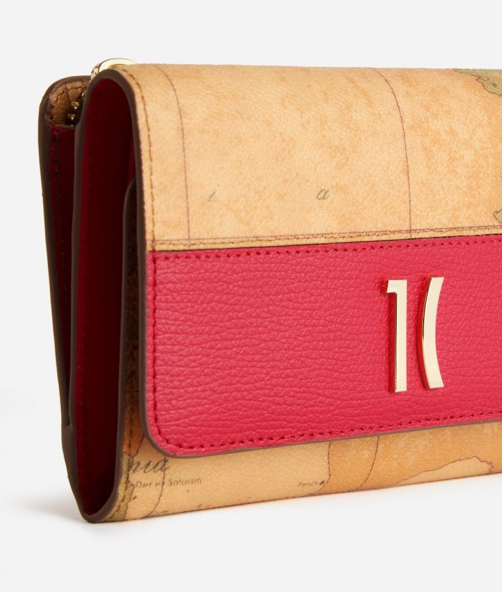 Heritage Geo medium bifold wallet Hibiscus