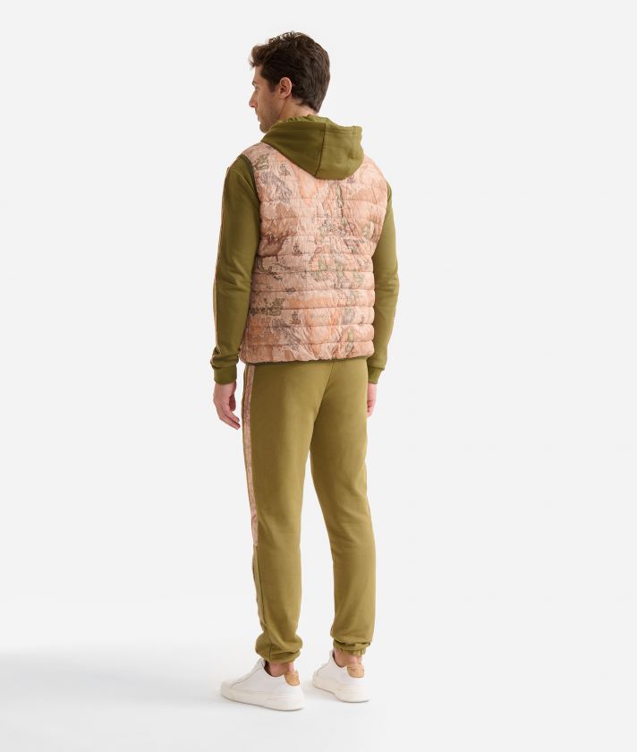 Padded nylon vest Geo Classic