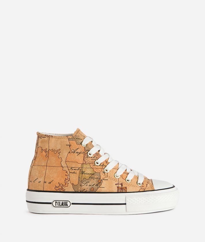 High-top canvas sneakers Geo Classic
