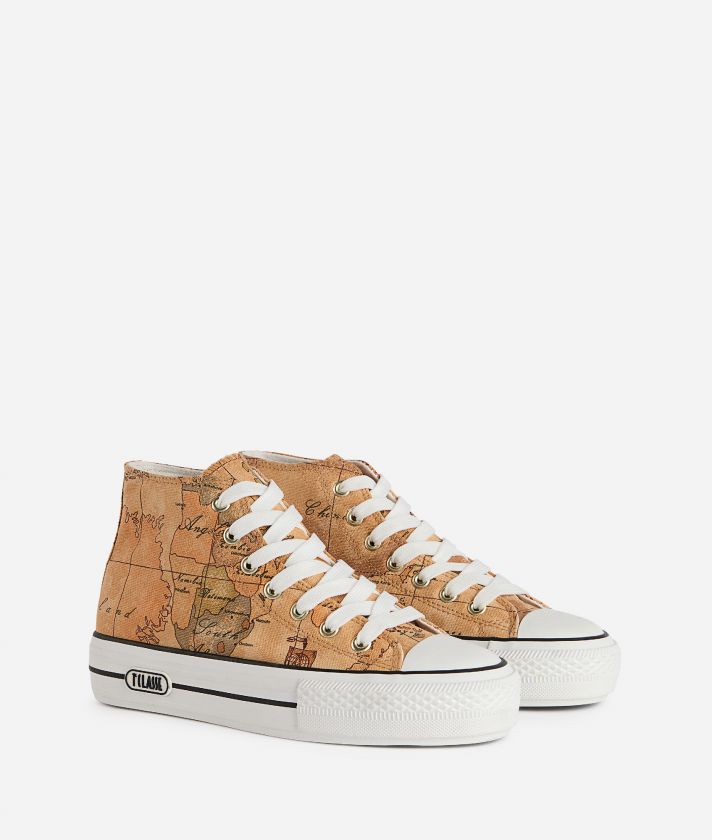 High-top canvas sneakers Geo Classic