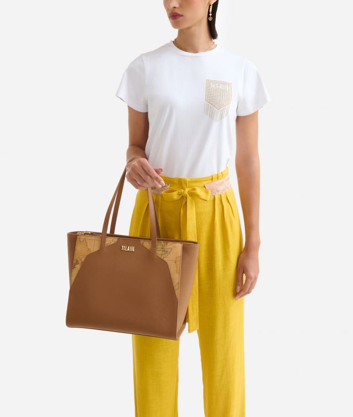 Java City large shopper bag Leather Brown