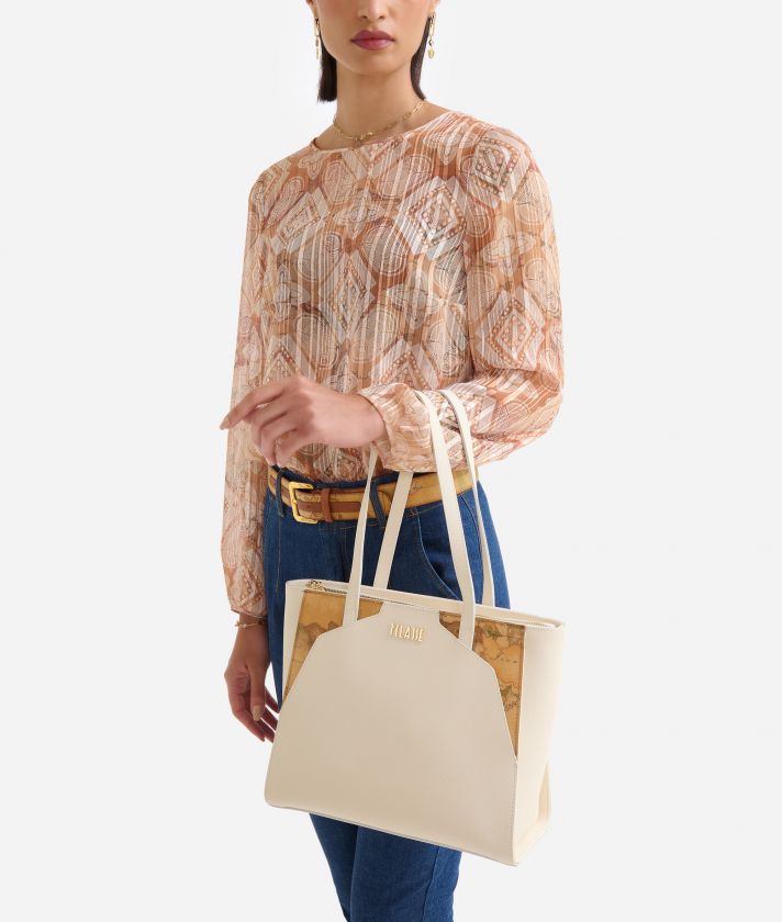 Java City medium shopper bag Ivory