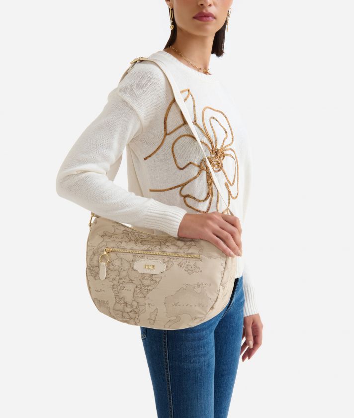 Soft Fusion medium halfmoon crossbody bag Geo Safari