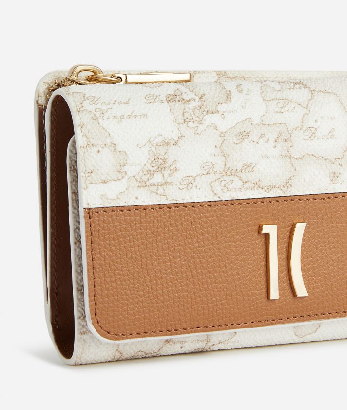 Heritage Geo medium bifold wallet Geo White