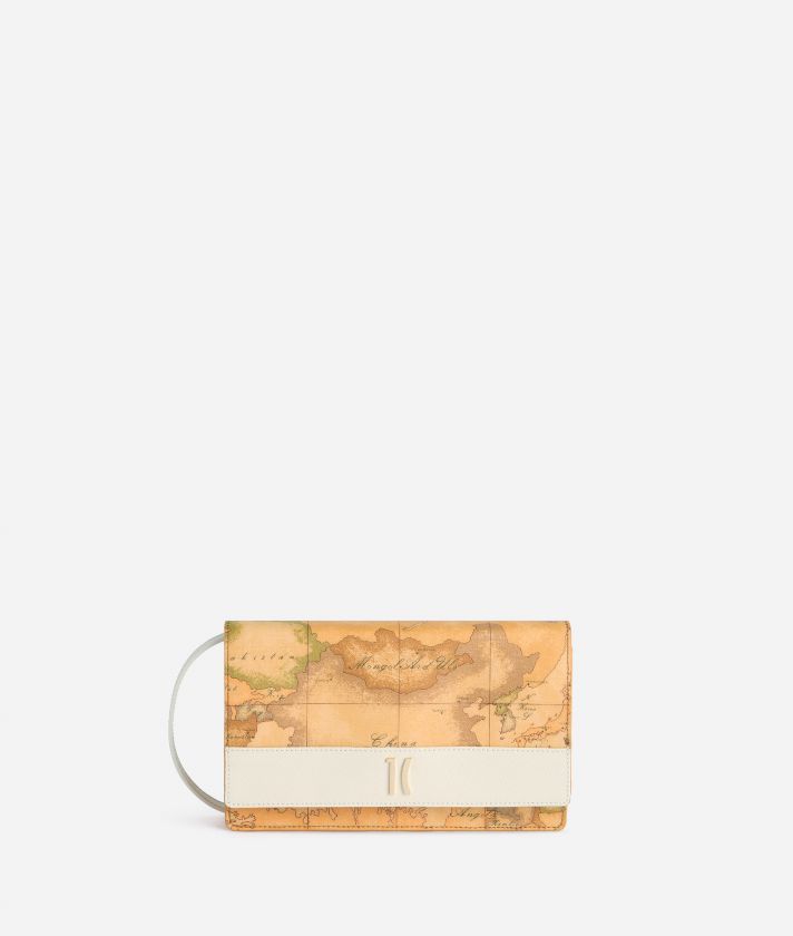 Heritage Geo flap pouch Ivory