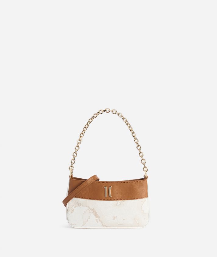 Heritage Geo pochette con catena Geo White