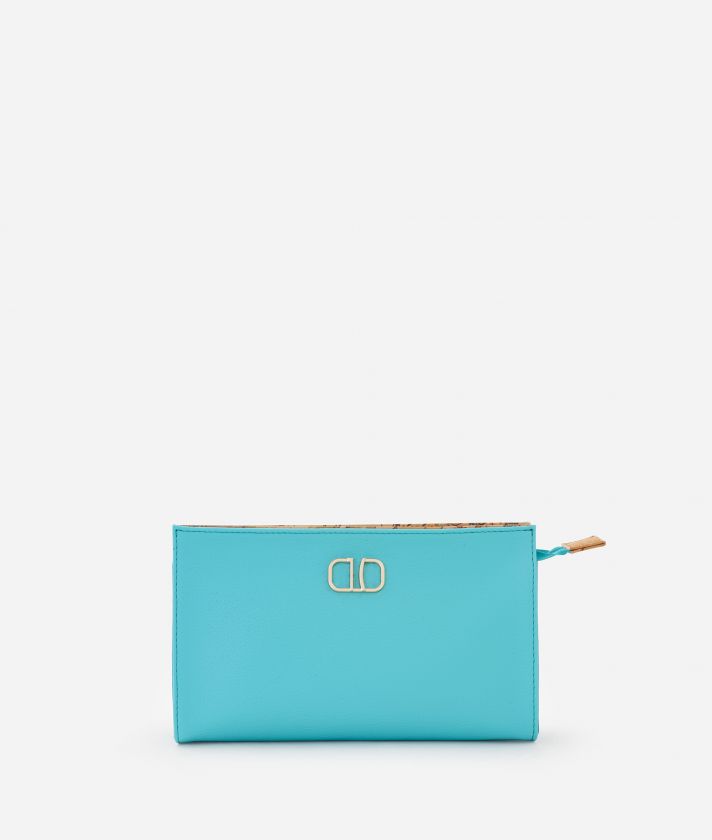 Large pouch with 1C detail Turquoise