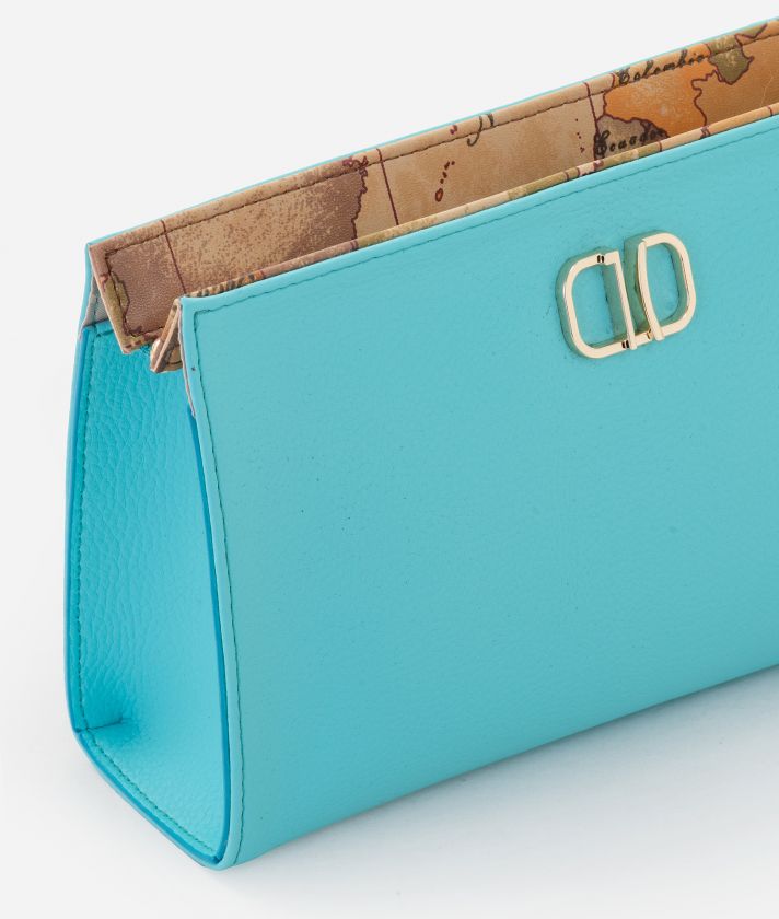 Large pouch with 1C detail Turquoise