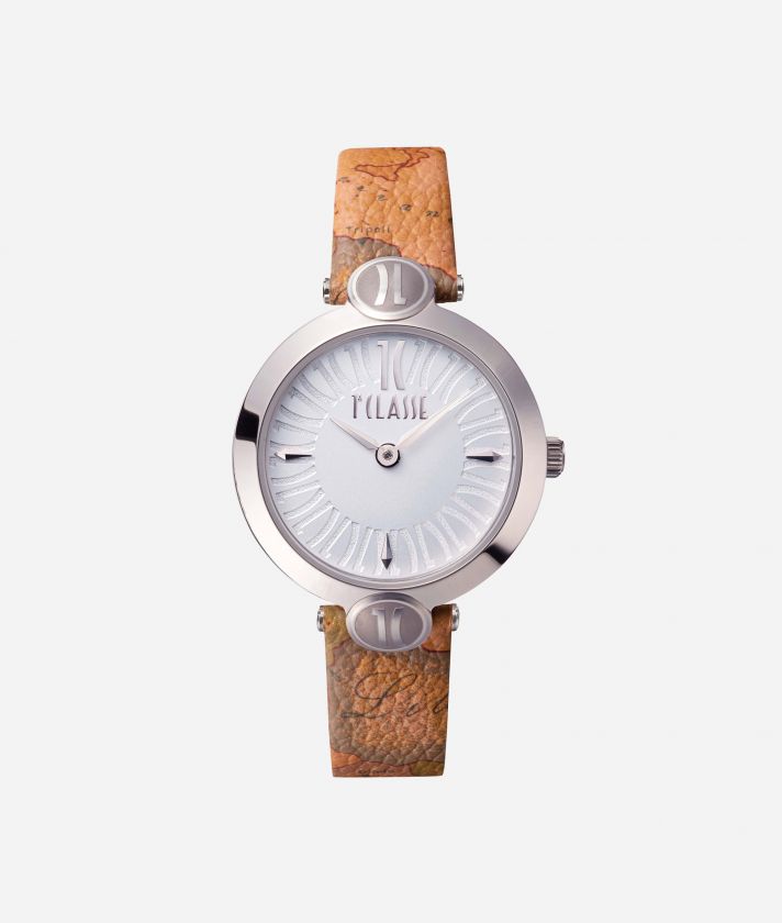 Madeira orologio con cinturino in pelle Geo Classic