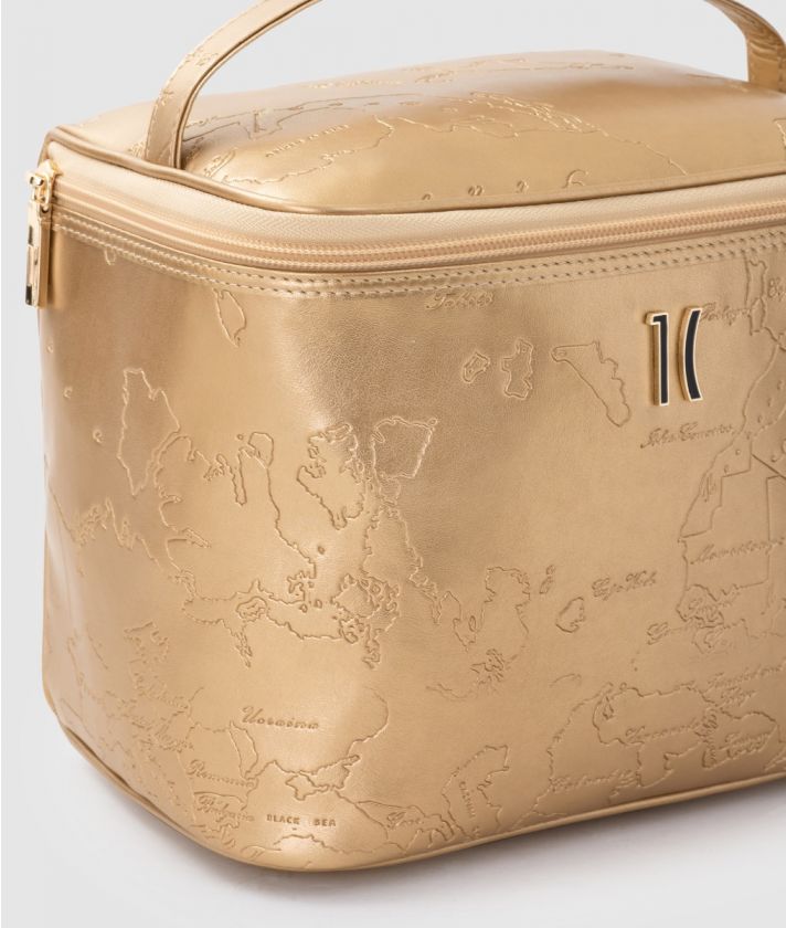 Beauty-case with handle Gold