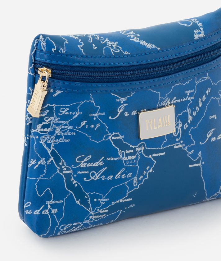 Medium trapeze pouch Geo Color Sea Blue