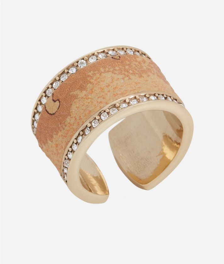 Rodeo Drive silver band ring dipped in Yellow Gold