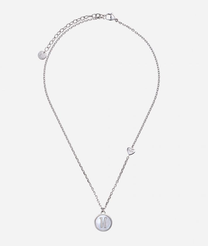 Via Condotti necklace with nacre pendant Silver