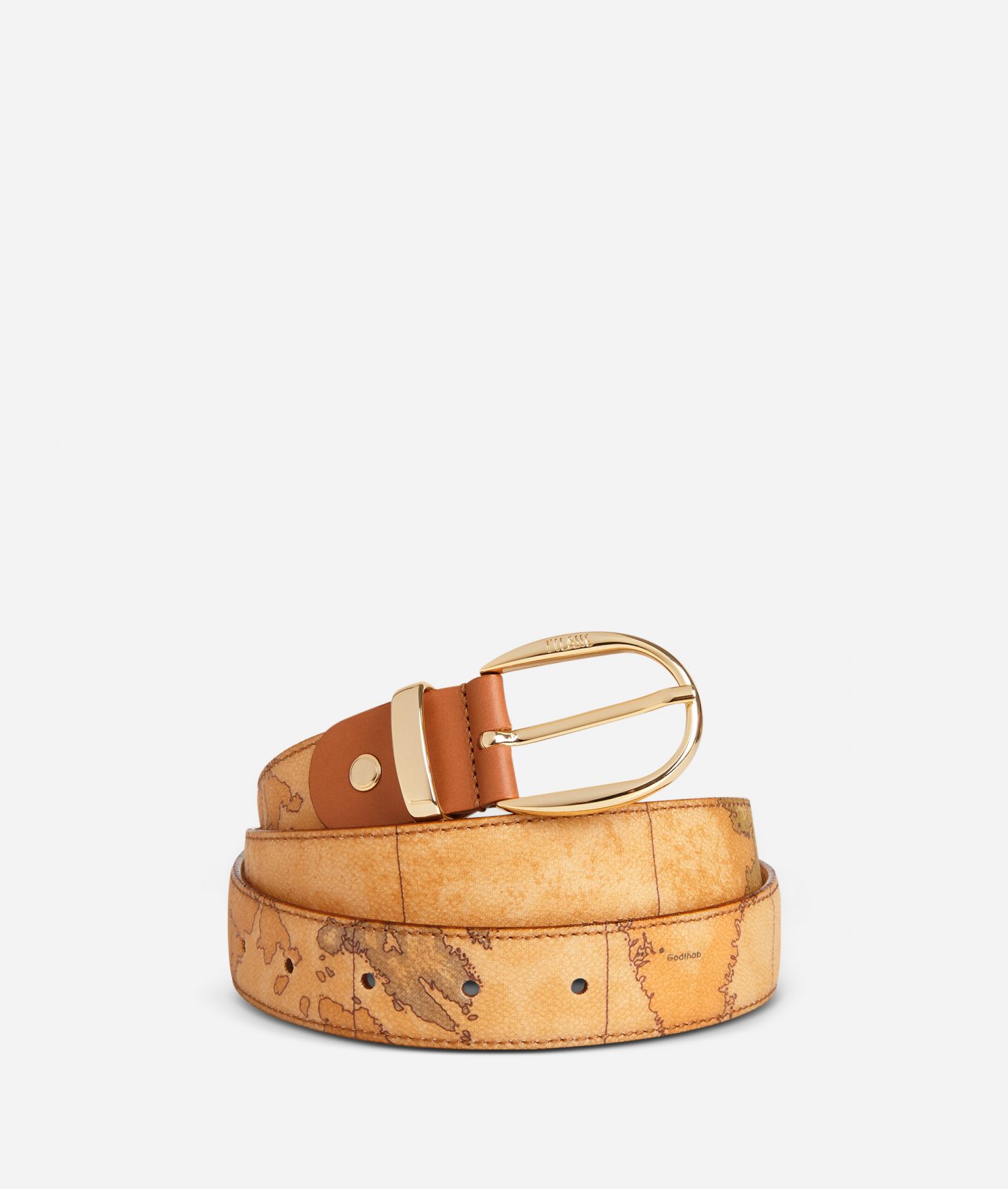 Geo Classic Belt with leather inserts,front