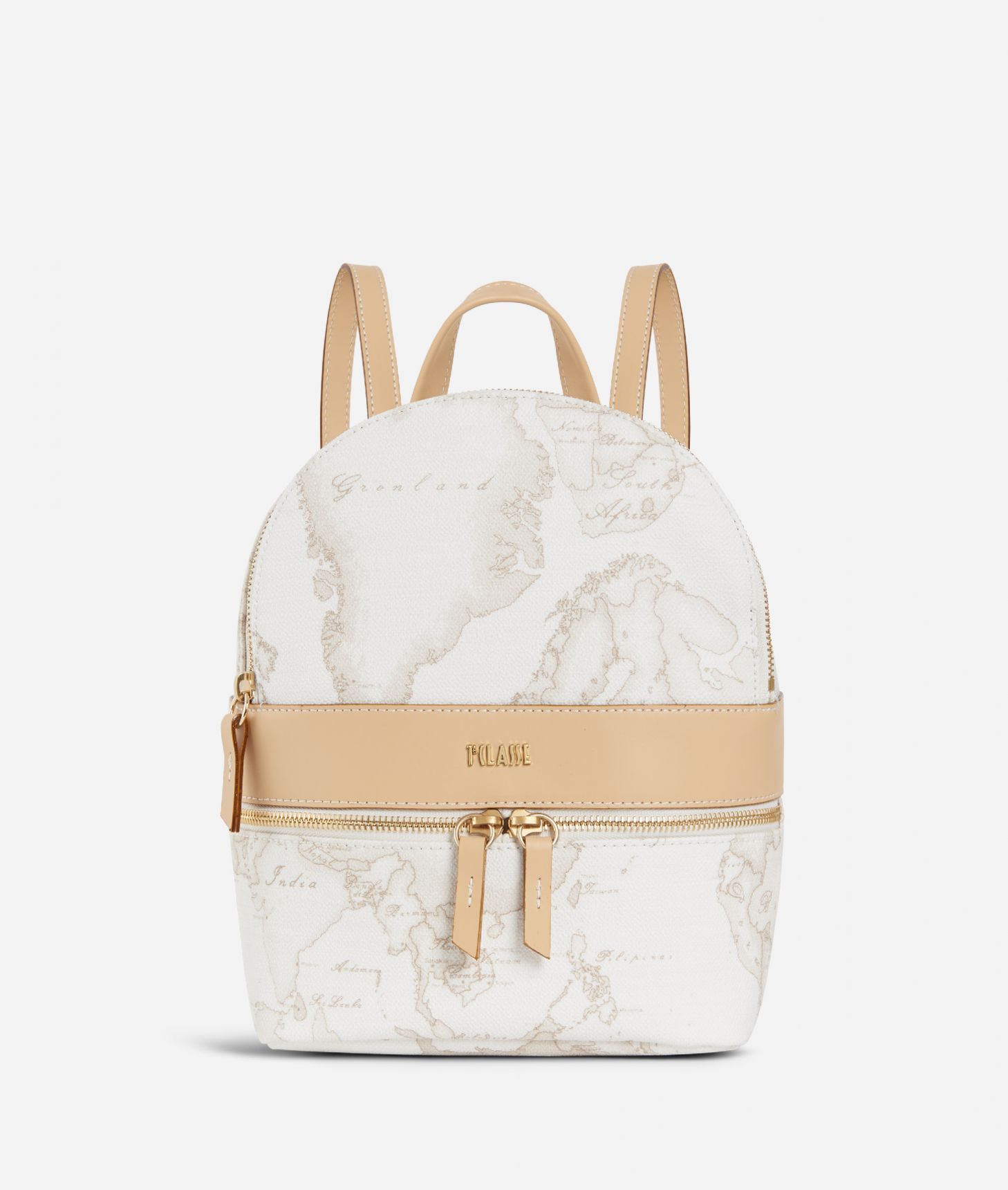 Geo White Backpack,front