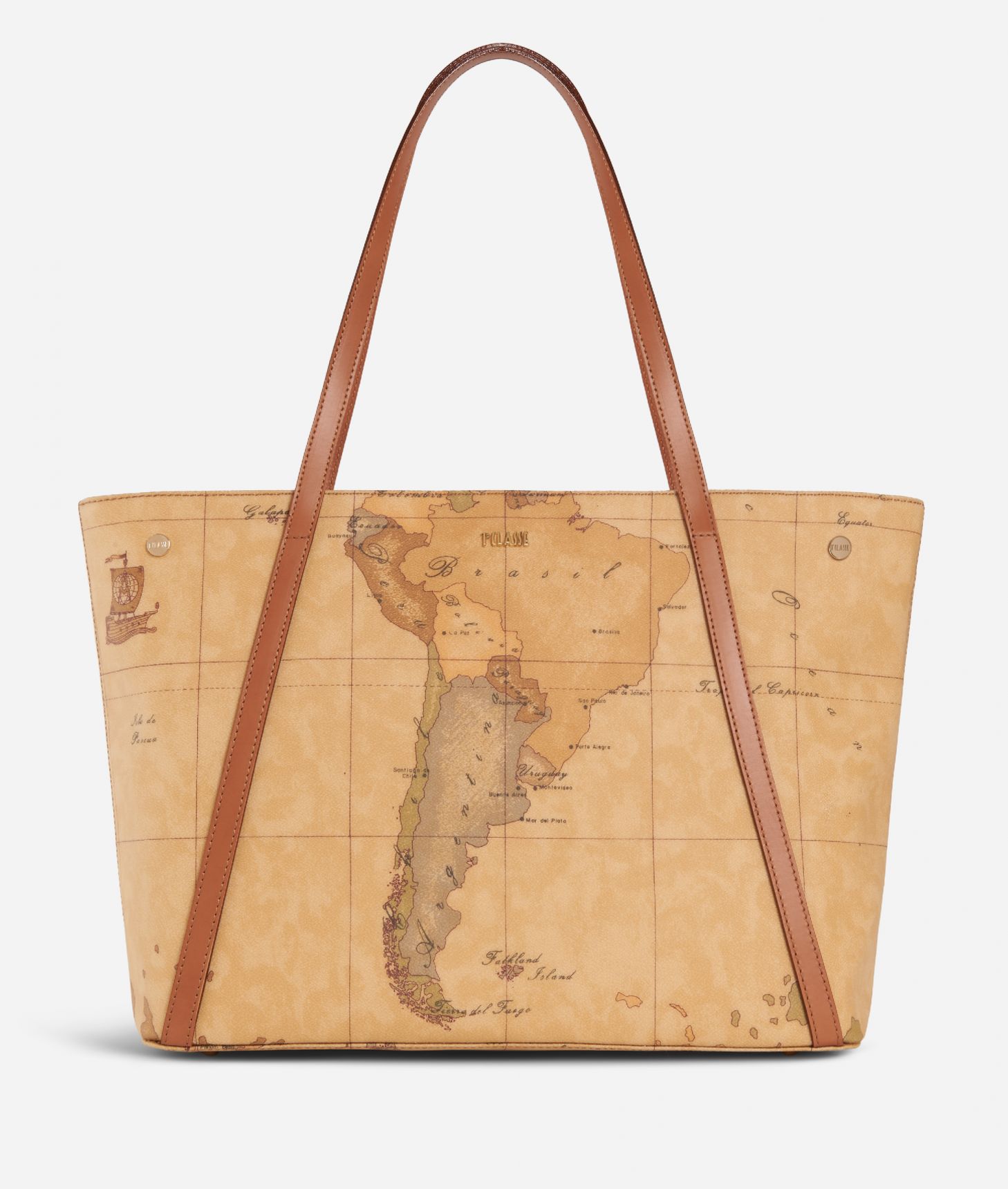 Geo Classic Shopping bag con borchiette grande,front
