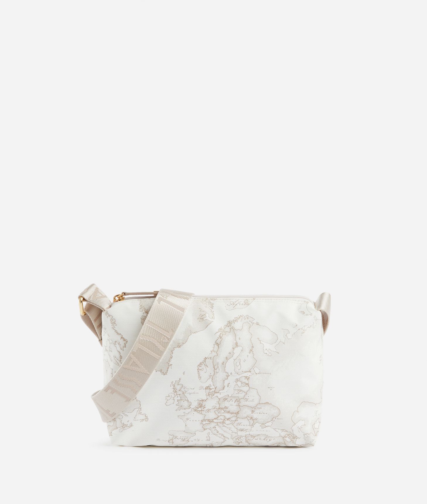 Geo Soft White medium crossbody bag,front