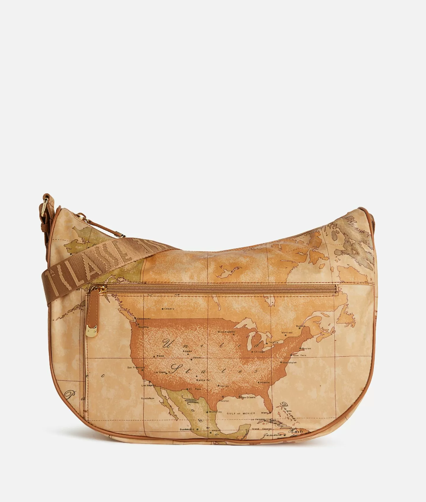 Prima Classe by Alviero Martini Vintage Map Design Small Zippered Pouch / shops Bag