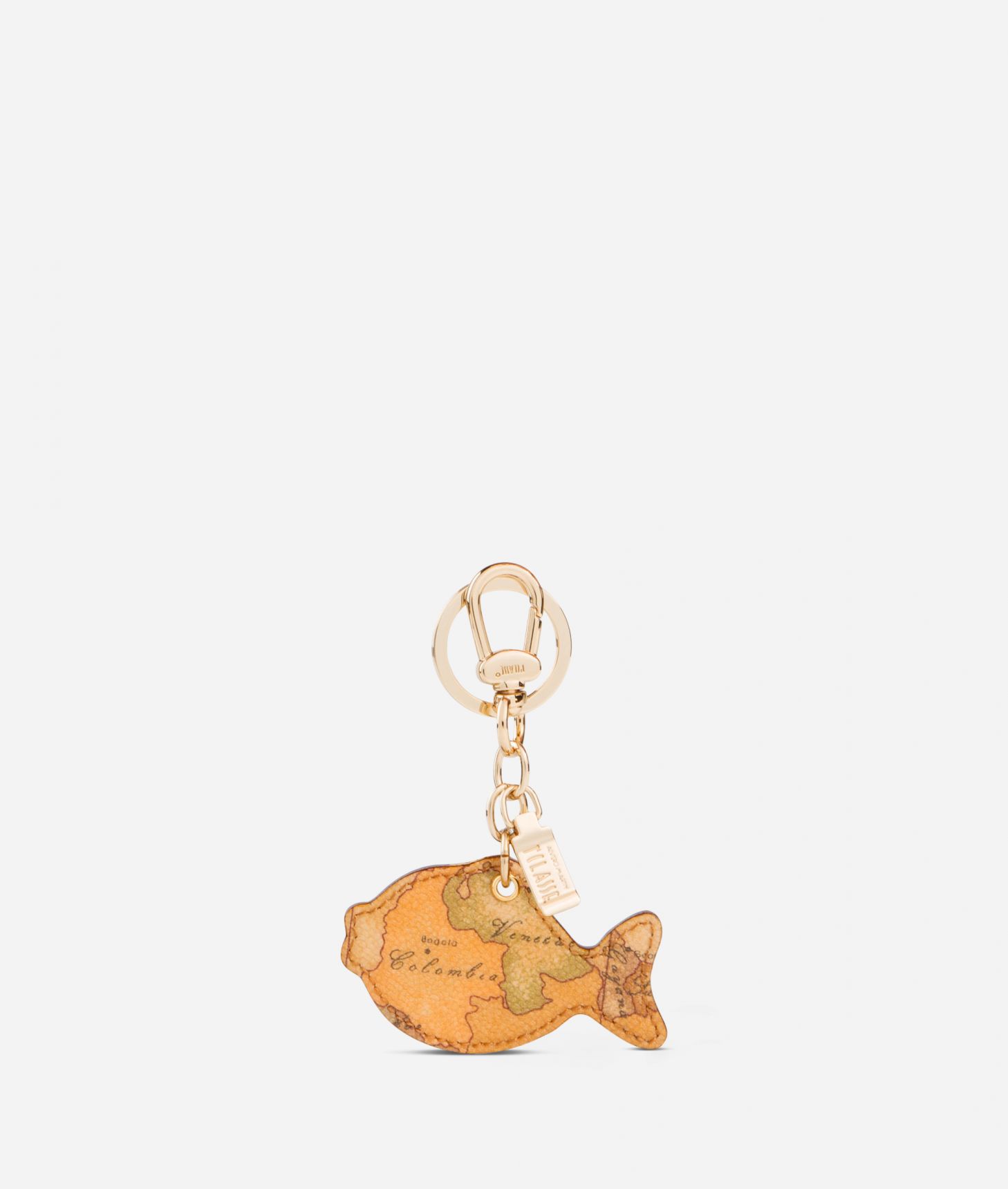 Geo Classic Fish shaped key ring,front