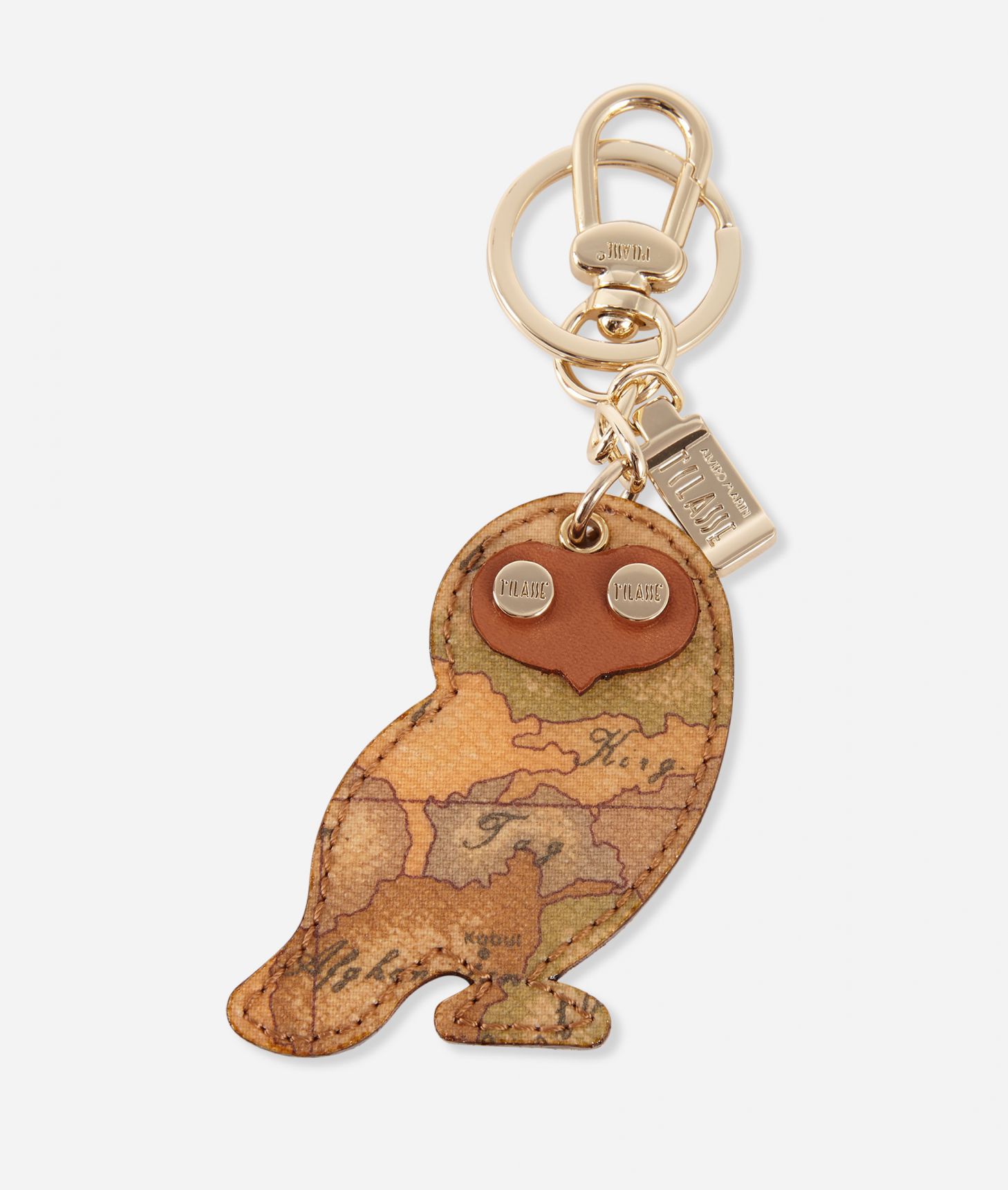 Geo Classic Owl-shaped keyring,front