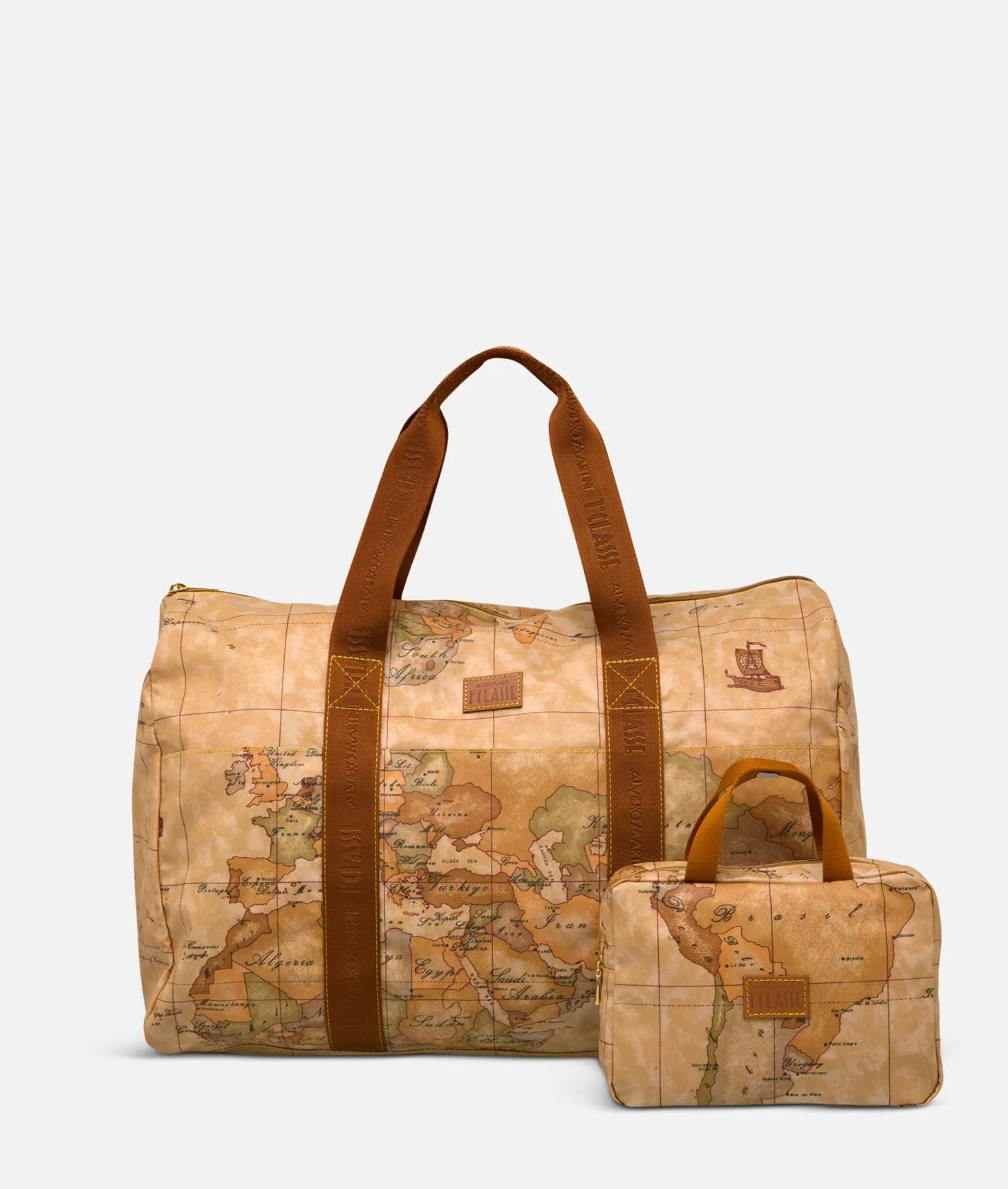ALVIERO MARTINI PRIMA CLASSE - Geo Soft Travel bag with pouch
